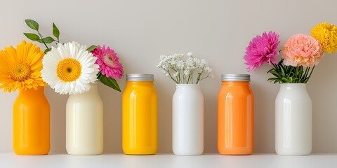 Flowers in Bottles