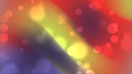 Wall Mural - dynamic abstract design featuring flowing vibrant colors and soft, circular highlights.