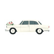 © Rawpixel.com - Wedding classic white car illustration automobile vehicle vector