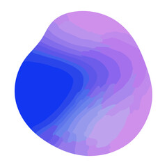 Wall Mural - free style abstract shape illustration gradient astronomy vector