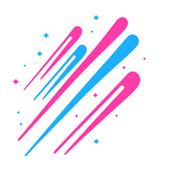 Wall Mural - shooting stars art graphics design vector