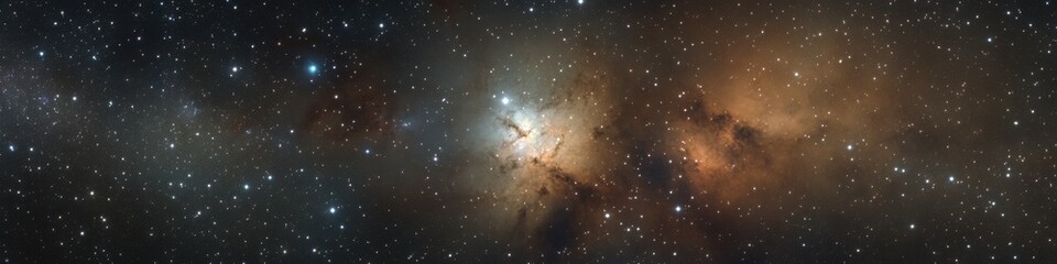Stars Wallpaper. Nebula and Stars Filling the Night Sky in a Space-themed Banner