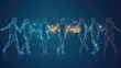 © mafatih - Connectedness: A Network of  Intertwined Individuals Walking Together, Representing Unity, Collaboration, and Shared Journey
