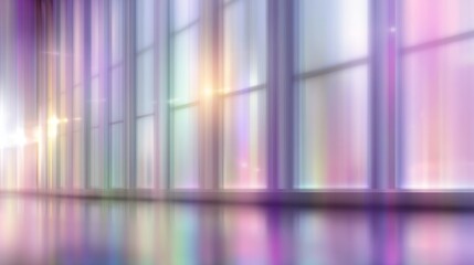 Aufkleber - Pastel shades of pink, mint, and blue blend seamlessly with digital glitches and grid patterns, creating an abstract and modern artistic backdrop for various uses