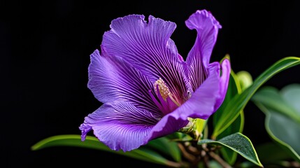 Poster - Vibrant purple flower close-up nature setting botanical photography studio environment artistic perspective