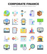 © Icon - Corporate Finance Icon Set. 25 Flat Design Icons for Business and Finance