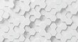 © Siasart Studio - Abstract 3D Background White Hexagon Pattern