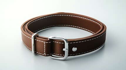 A light gray background displays a dog collar, isolated and ready for use.
