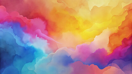 Wall Mural - Watercolor abstract background with soft colors for graphic design projects