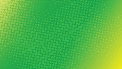 Poster - Green and yellow comic cartoon pop art background. comic art with green background design. halftone dotted background