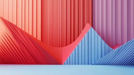 Wall Mural - Abstract 3d rendering of modern geometric background featuring minimalist shapes and clean lines in neutral tones, ideal for poster design, branding, web banners, and contemporary visual presentations