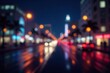 © Yanisa - Blurred cityscape at night, bokeh effect, urban lights, abstract , bokeh, city texture