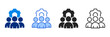 © New River - Team  Icon Set Multiple Style Vector Illustration