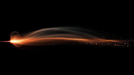 Wall Mural - the starlight fibers concept is visually represented by a 3d rendering of dynamic lights forming sha