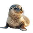 © Jahanzaib - A charming seal pup basking in the morning sun showcasing innocence and on transparent background