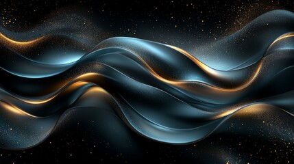 Wall Mural - turquoise satin fabric with an elegant flow produces a smooth and luxurious texture characterized by