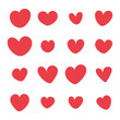 © lara - Vector heart icon set. Perfect for Valentine’s Day, love-themed designs, and greeting cards.