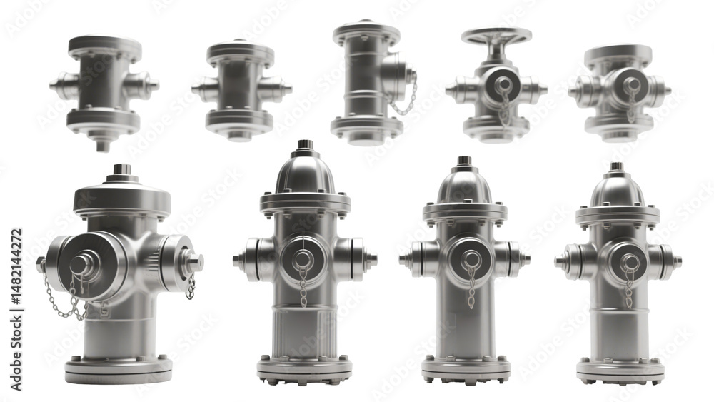 Collection of Fire Hydrant Designs CAD Models and 3D Renderings for ...