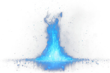 Wall Mural - png blue magic aura energy light outdoors.