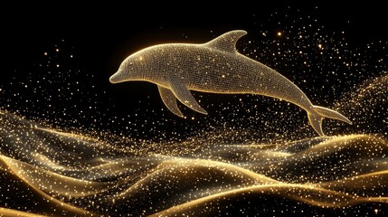 Wall Mural - an otherworldly whale made of glittering starlight navigates a heavenly terrain with elegance, fusin