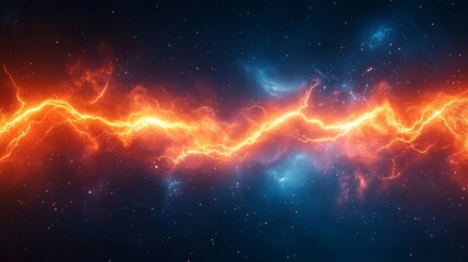 Wall Mural - an illustration titled dark matter weave, depicting an enigmatic interstellar void, where dark matte