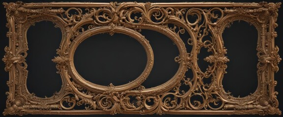 Wall Mural - Intricate swirl frames, perfect for vintage designs ,  line art,  swirl