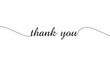 © Micro  Vector Market - Black thank you lettering font vector illustration on white background for cover, brochure, business card. Vector Illustration .EPS 10 .
