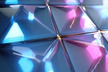 Wall Mural - smart led icon with gradient cool-toned glows, moving from dark to light for a soothing effect.