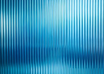 Wall Mural - blue ribbed glass texture for banner, wallpaper, template, print.