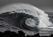 © Yukiiii - Ocean's Monochrome Majesty