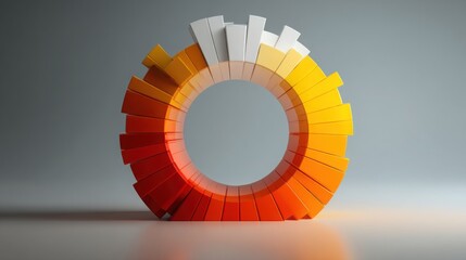 Wall Mural - innovative sequence-coded trust loop icon concept illustrating timing verification in a modern busin