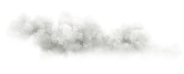 Fototapete - Wispy white clouds floating on transparent backgrounds 3d illustrations png