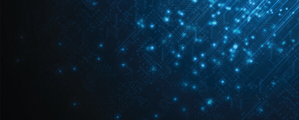 Poster - Abstract high technology and science background