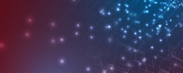 Poster - Abstract high technology and science background