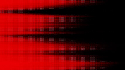 Abstract red and black halftone speed lines background with round dot pattern ideal for digital art posters new year celebration banners and high energy advertising concepts