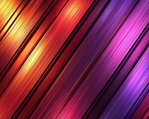 Wall Mural - Vibrant textured, metallic stripes create a dynamic background