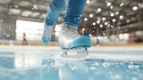 Close-up of ice skating