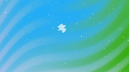 Wall Mural - Abstract animated wavy gradient background with white falling particles