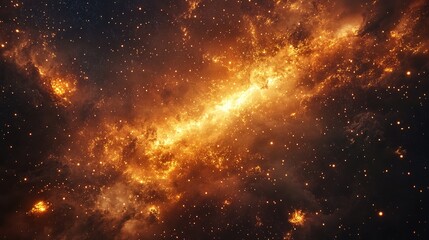 Wall Mural - exploring cosmic wonders a stunning galactic event space digital artwork nebulae aesthetic viewpoint