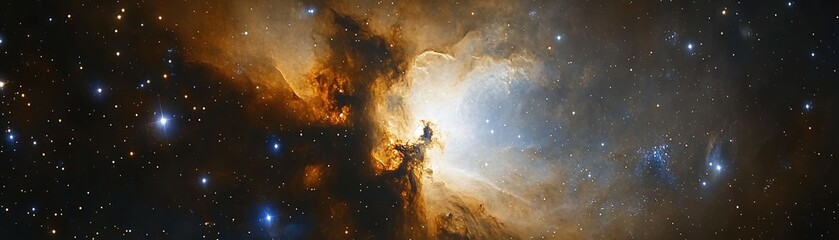 Wall Mural - exploring cosmic nebula formation outer space astronomical image stellar environment wide-angle pers