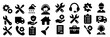 © Zaleman - Various tool and service icons representing maintenance, support, and repair activities in different industries