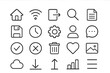 © icon_art - Various icons representing digital functions and tools displayed in a minimalistic design suitable for web and app use
