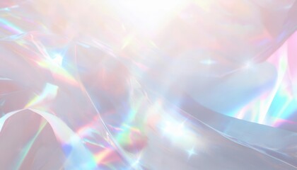 Aufkleber - ethereal iridescent holographic pastel background with flowing pattern for luxury branding, web design, print media, and background art
