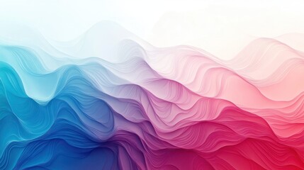 Wall Mural - abstract layered colorful wave patterns create a beautiful gradient effect