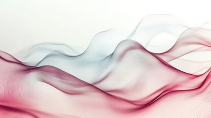 Wall Mural - abstract digital waves create fluid forms and organic patterns