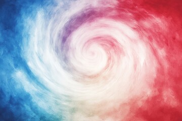 Wall Mural - Colorful Swirling Abstract Background in Red, White, and Blue Tones