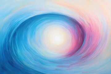 Wall Mural - Abstract Swirling Waves in Soft Colors Representing Calm Energy