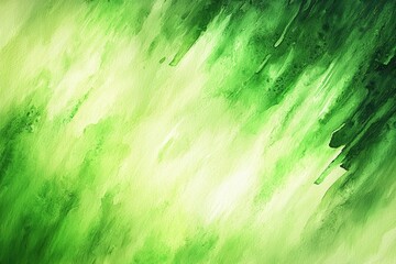 Wall Mural - abstract green watercolor background with soft brush strokes