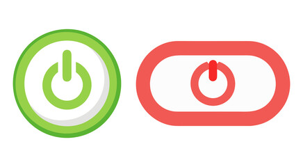 Power On And Power Off Icon Vector Illustration Design