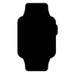 © Md - Minimalist silhouette of a generic smartwatch design on white background display